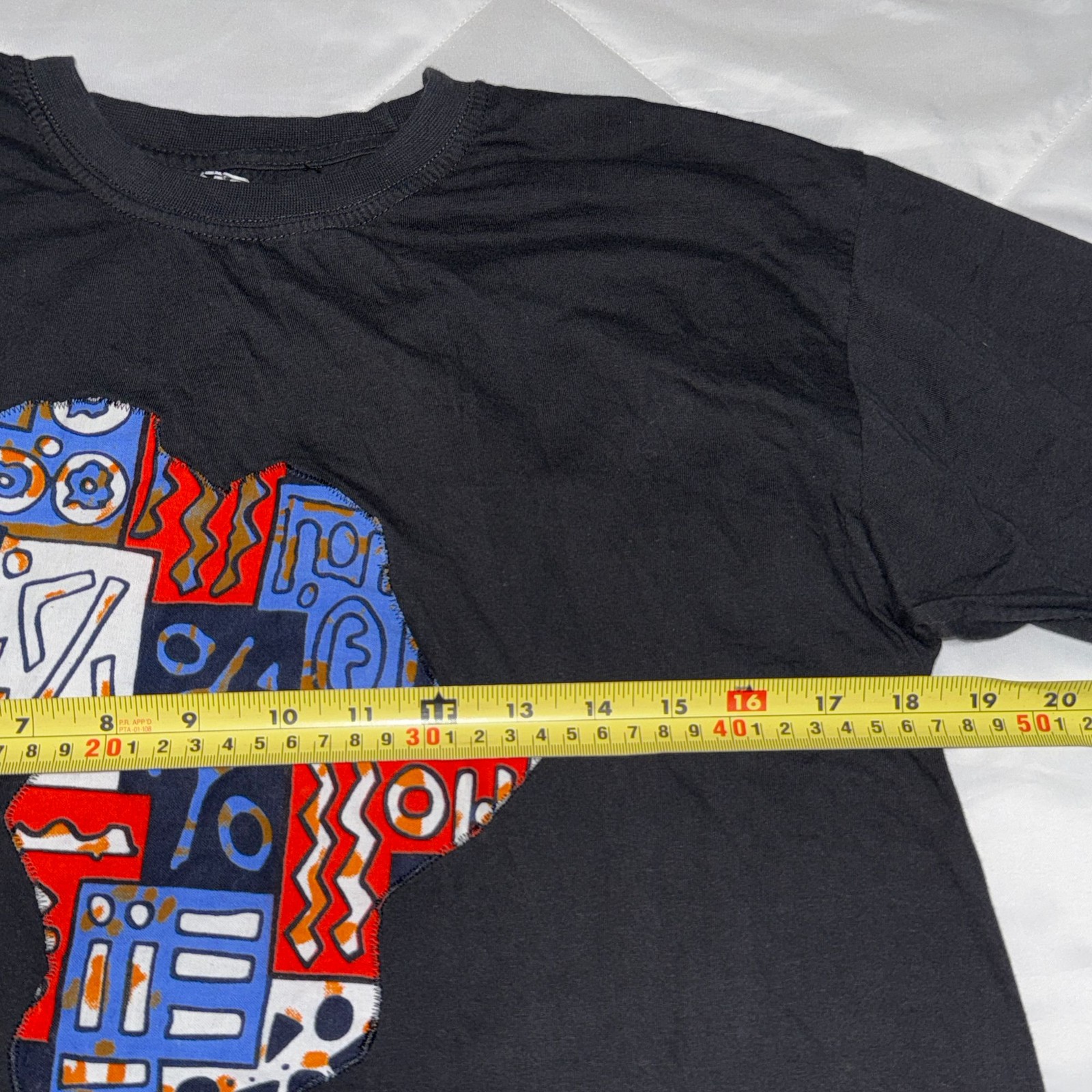 PAK Collection African Map Patch T-Shirt Men XL Black Streetwear Embroidered gallery