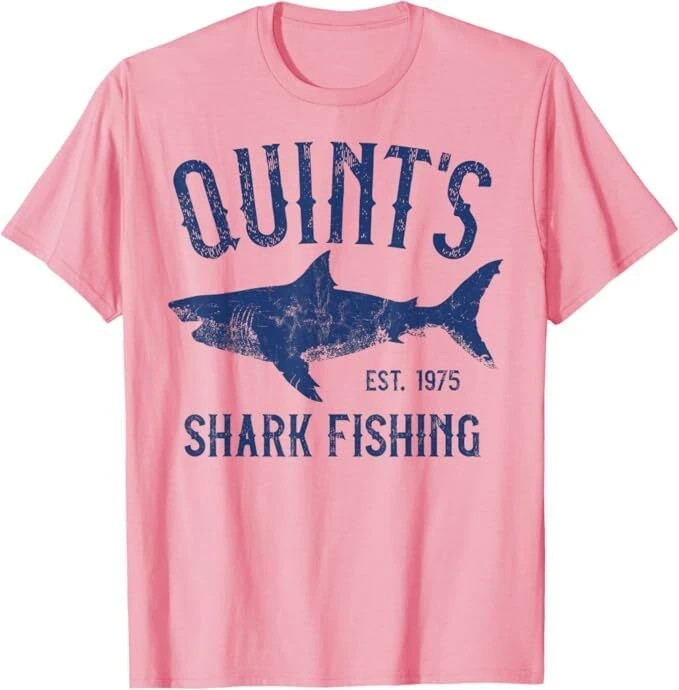 Vintage Quint's Shark Fishing 1975 Retro T-Shirt, Size S-5XL gallery