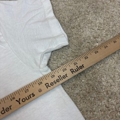 Vintage 70s Hanes Blank Poly Cotton Single Stitch T Shirt Men’s Large