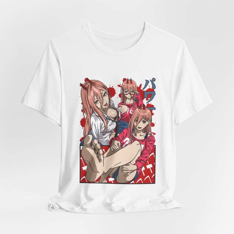 Custom Power Anime Waifu T-Shirt | Manga Character Art Tee