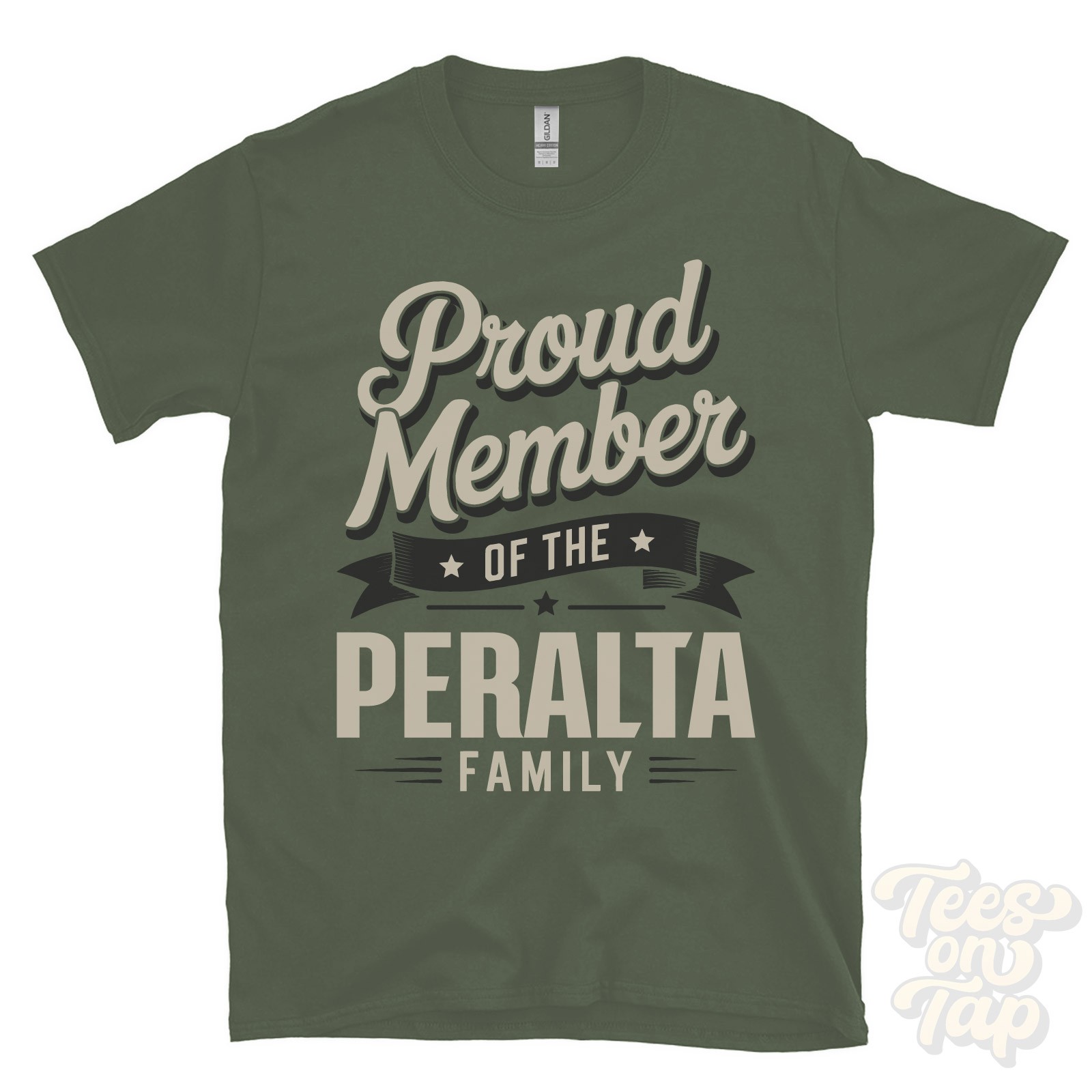 PROUD MEMBER OF THE PERALTA FAMILY T-SHIRT surname last name heritage ancestry