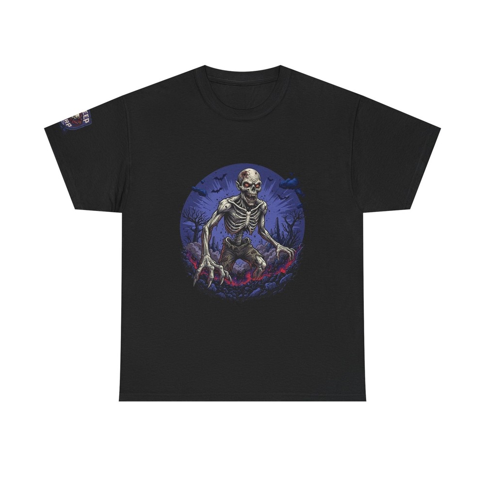 KREEP KORP Creepy Rising Skeleton Tee | Halloween Horror Night Shirt