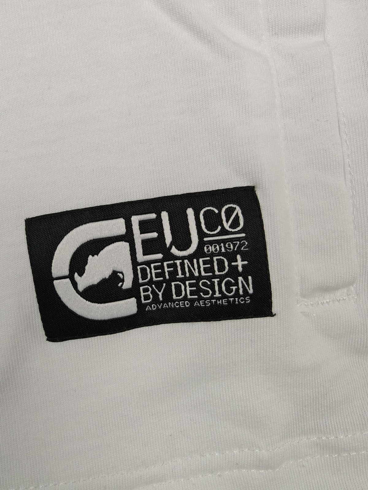 Ecko Unltd Shirt Mens Medium White Short Sleeve Hooded Kangaroo Pocket EO31K826 gallery