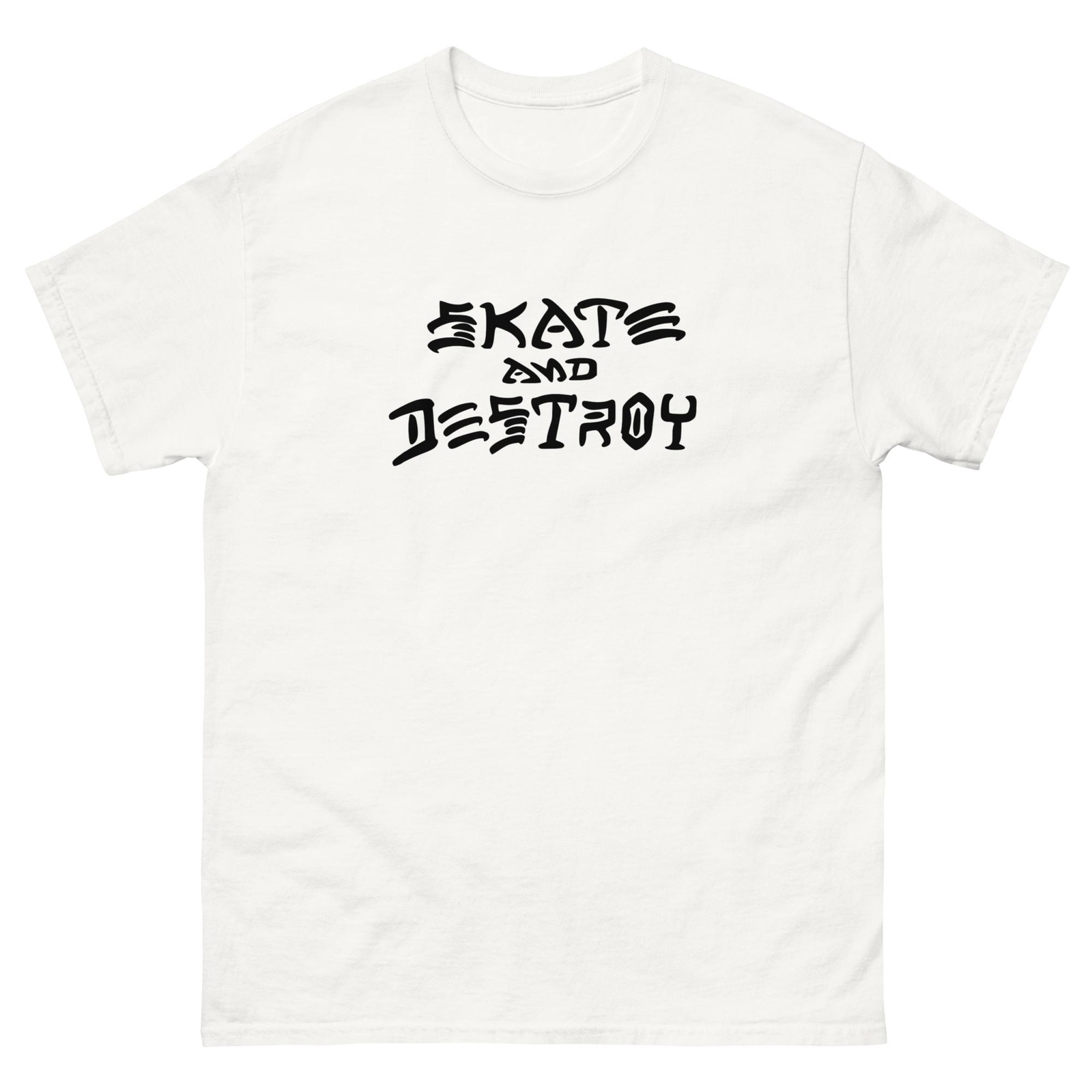 Skate and Destroy Trasher t shirt Skateboarding tee