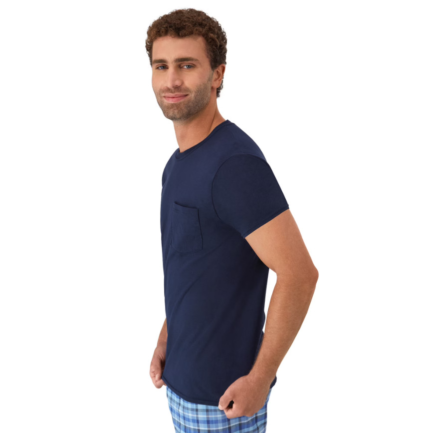 Hanes 6-Pack Pocket Tee Men's T-Shirt Soft and Breathable Assorted gallery