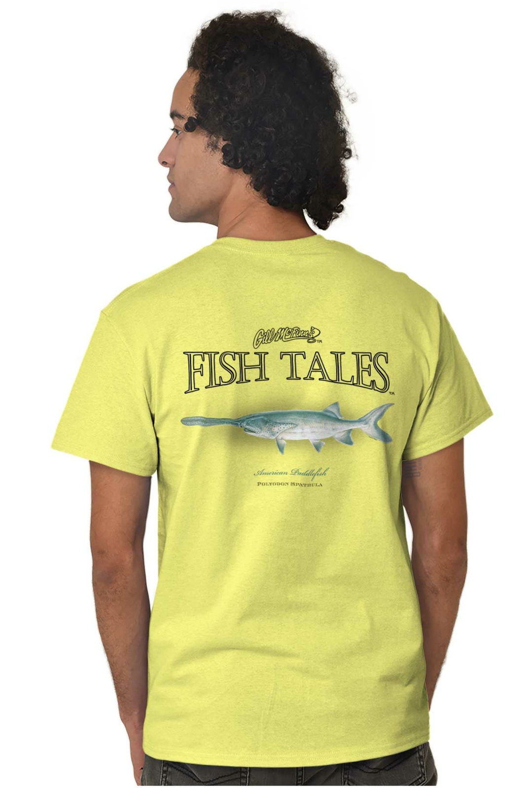 Gill McFinns Paddlefish Fishing Fisherman Womens or Mens Crewneck T Shirt Tee gallery