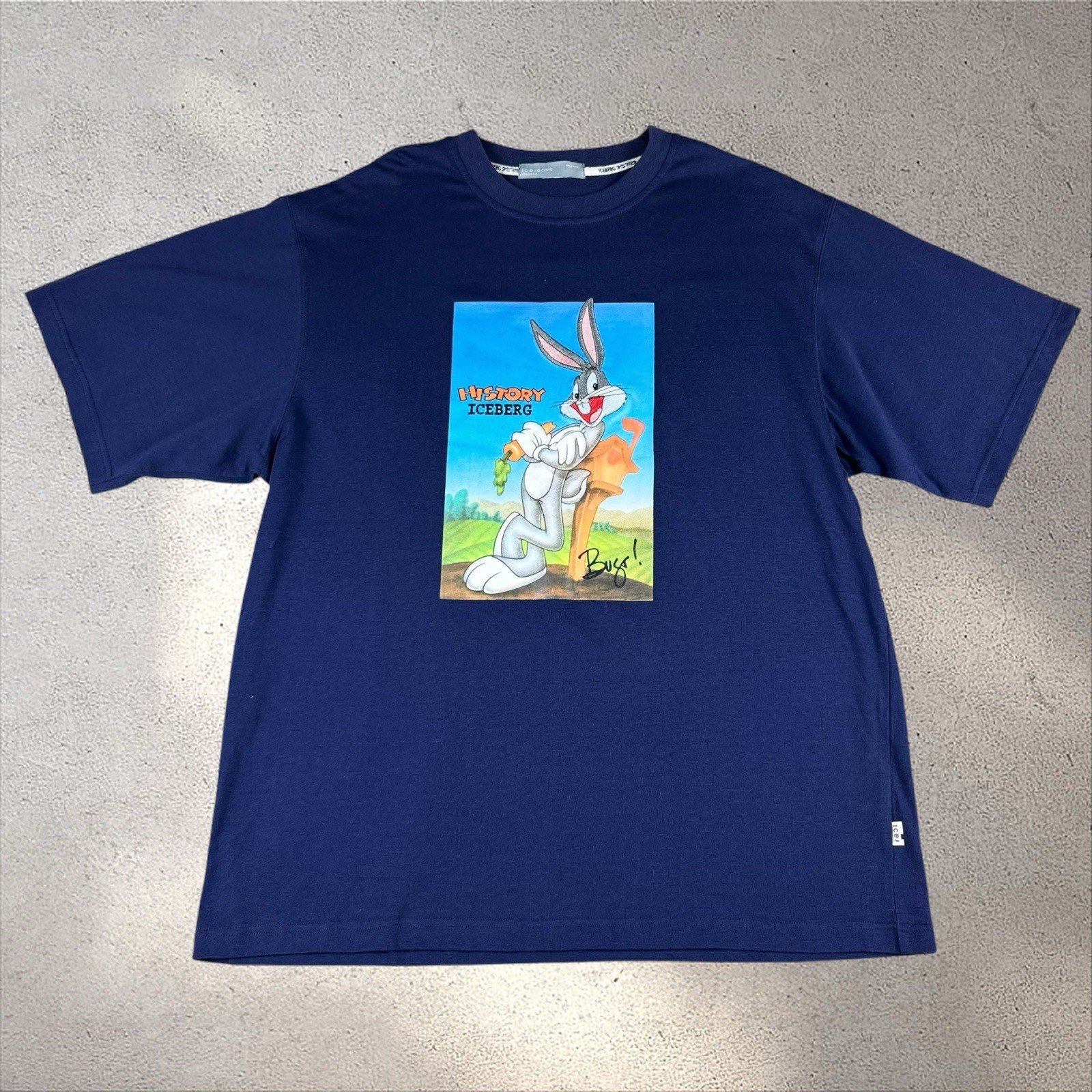 Vintage Iceberg History Looney Tunes Shirt XXL Italy Made Bugs Bunny gallery