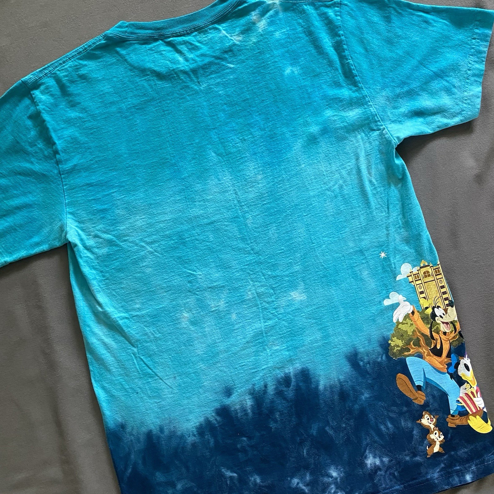 2019 Disney World New Year T Shirt Mens Medium Blue Tie Dye 2010s Orlando FL gallery