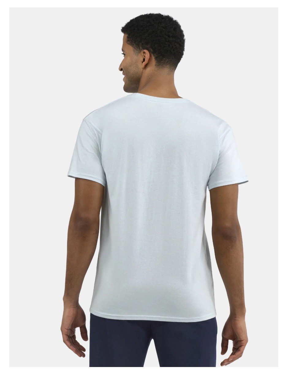 ATHLETIC WORKS Men’s 2XL (50-52) Pocket Cotton Tee Short Sleeve • Aqua Inlet gallery