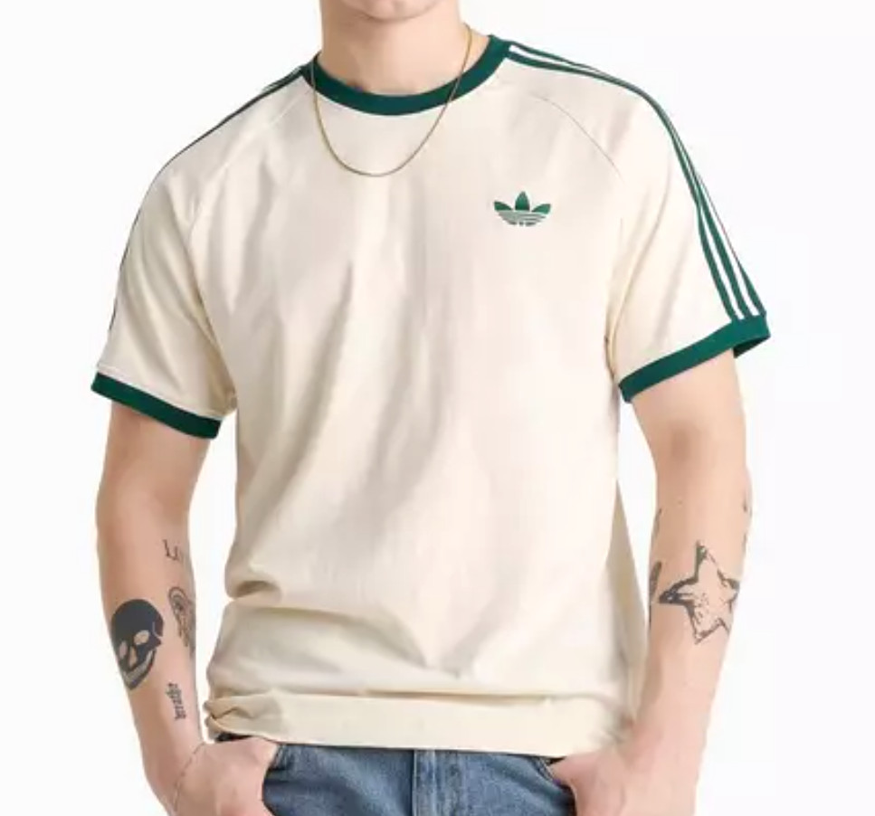 RARE NEW MENS ADIDAS ORIGINALS CALIFORNIA 3 STRIPES TREFOIL SHIRT ~ MEDIUM #HY79 gallery