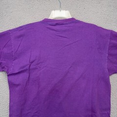 Universal Studios Shirt Mens Medium Purple Embroidered Retro 90s Vintage FLAWS