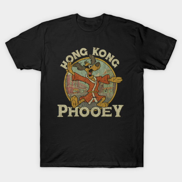 Vintage Hong Kong Phooey Style T-Shirt Retro 1974 Cartoon Dog Kung Fu Graphic