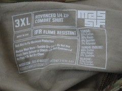 MASSIF Advanced 1/4 Zip Multi/OCP Combat Shirt (sz 3X)