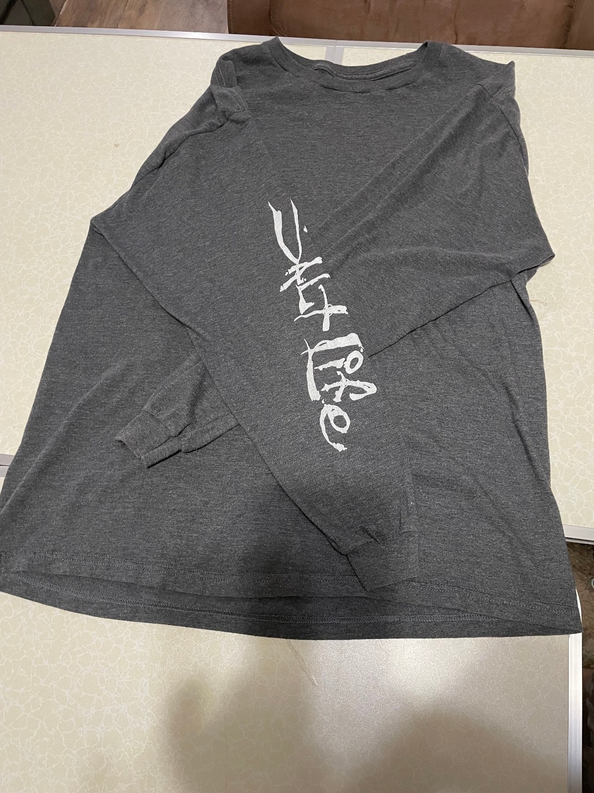 MEN'S SIZE LARGE : SALT LIFE GRAY LONG SLEEVE FISHING SHIRT - LOGO ON BACK gallery