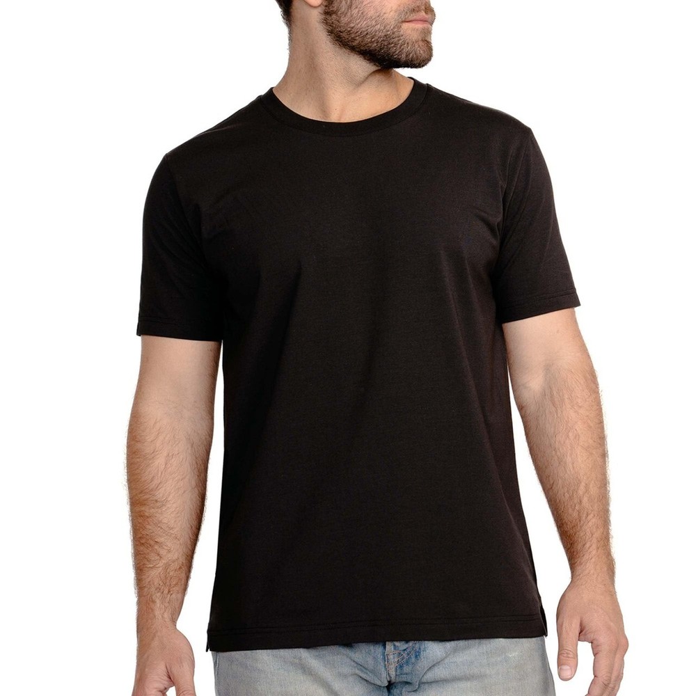 Ejis Men’s Regular Black T-Shirt