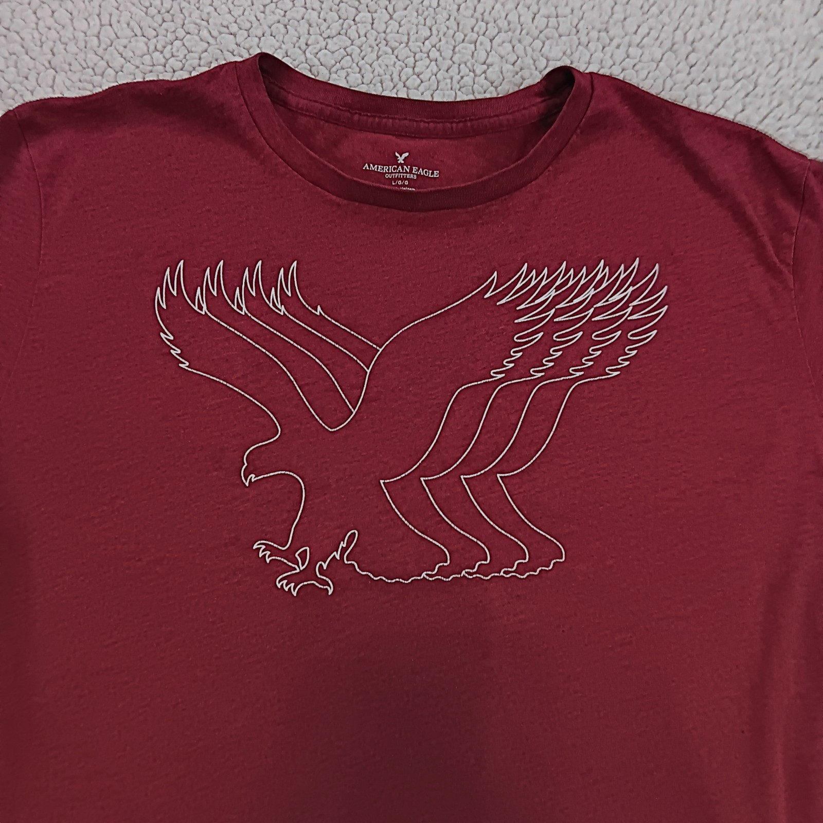 PATRIOTIC American Eagle Outfitters Men's Graphic Crew Neck Tee Red Size L gallery
