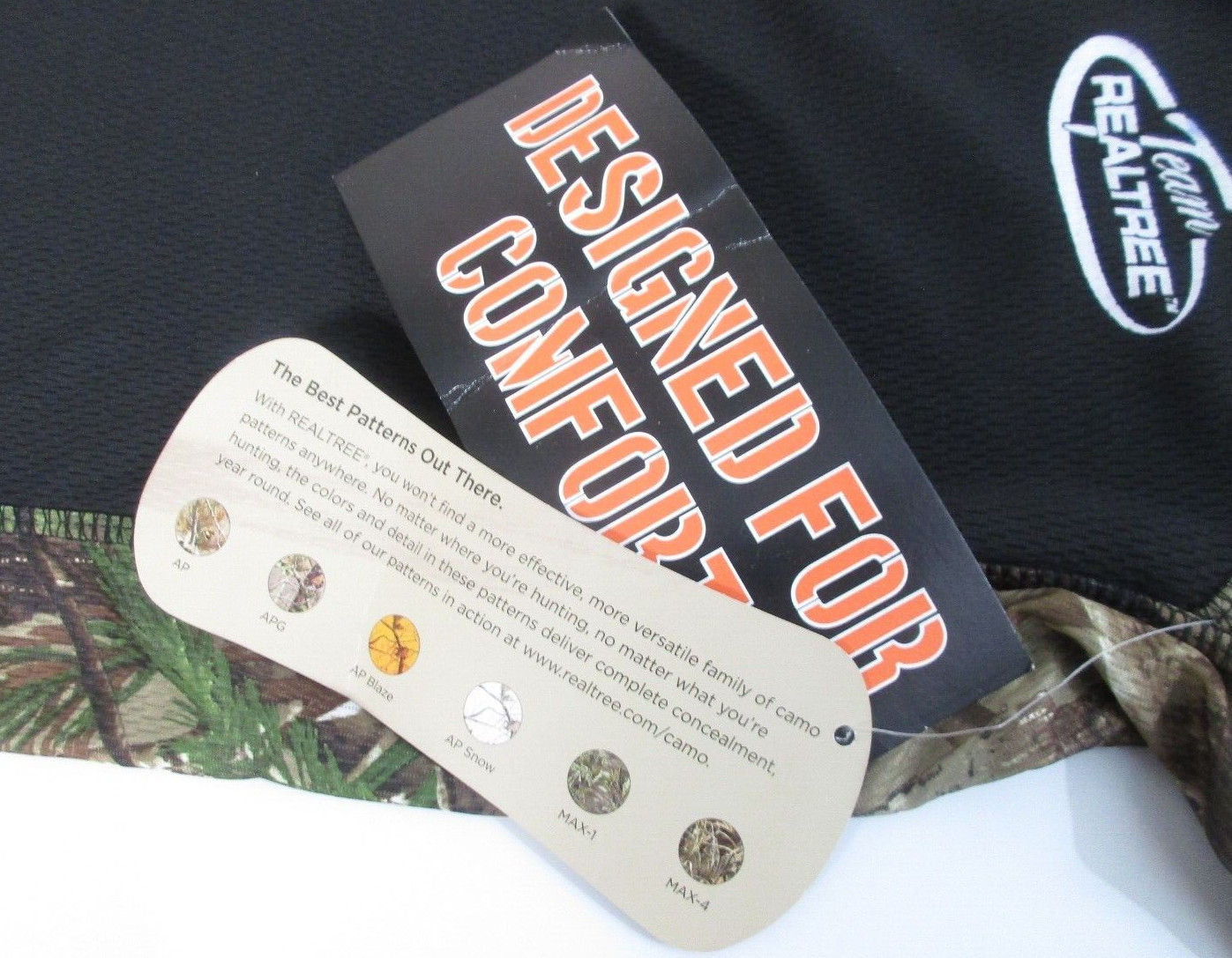 Realtree Men's SS Color Black perf Shirt Camo Black Short Sleeve XL (46-48) gallery