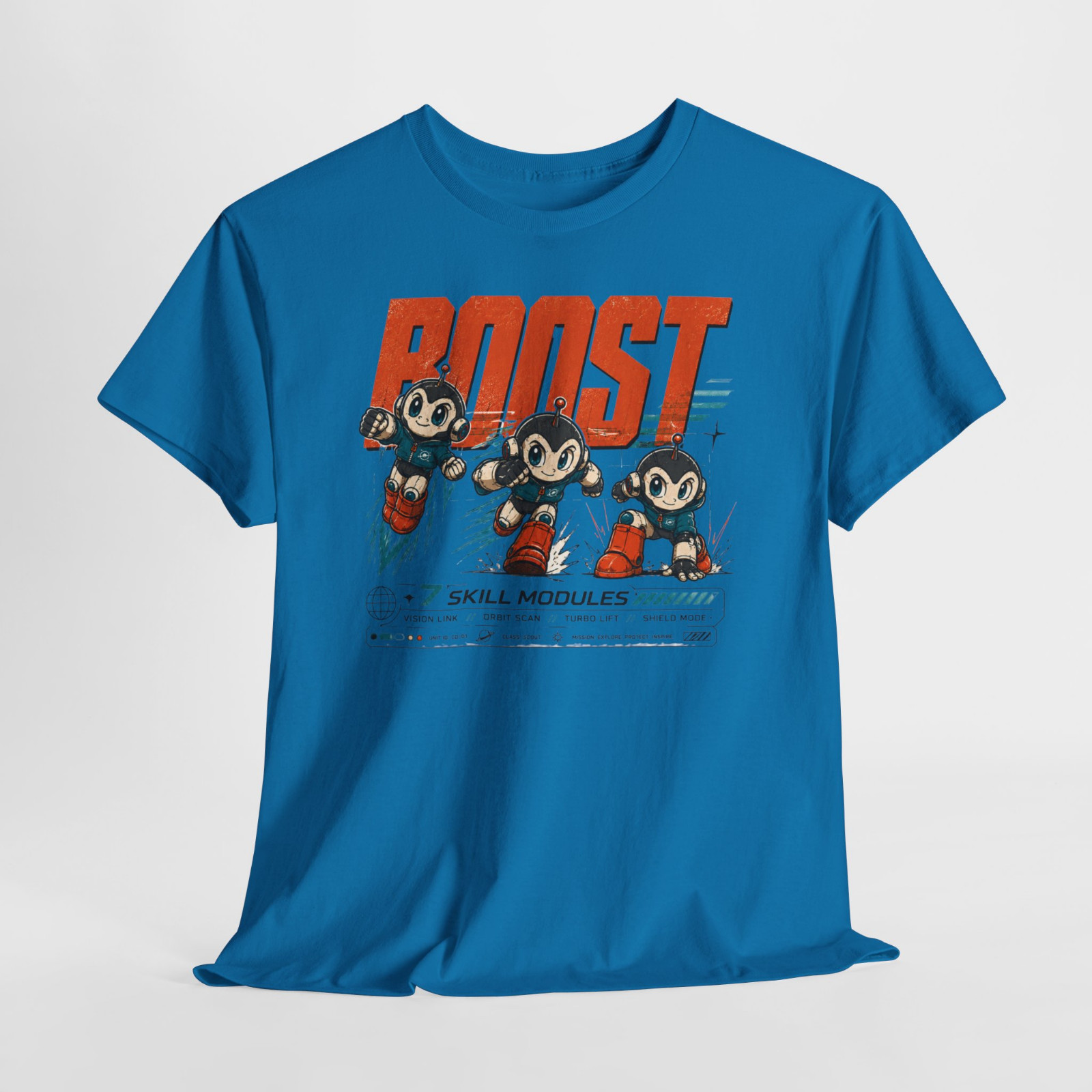 Boost Skill Modules Cosmo Dash Robot Graphic T-Shirt gallery