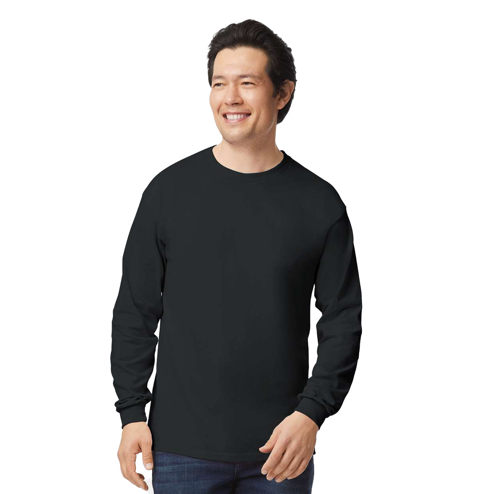 Gildan Adult’s Ultra Cotton Long Sleeve T-Shirt, Ribbed Crewneck Tee, Mix Color