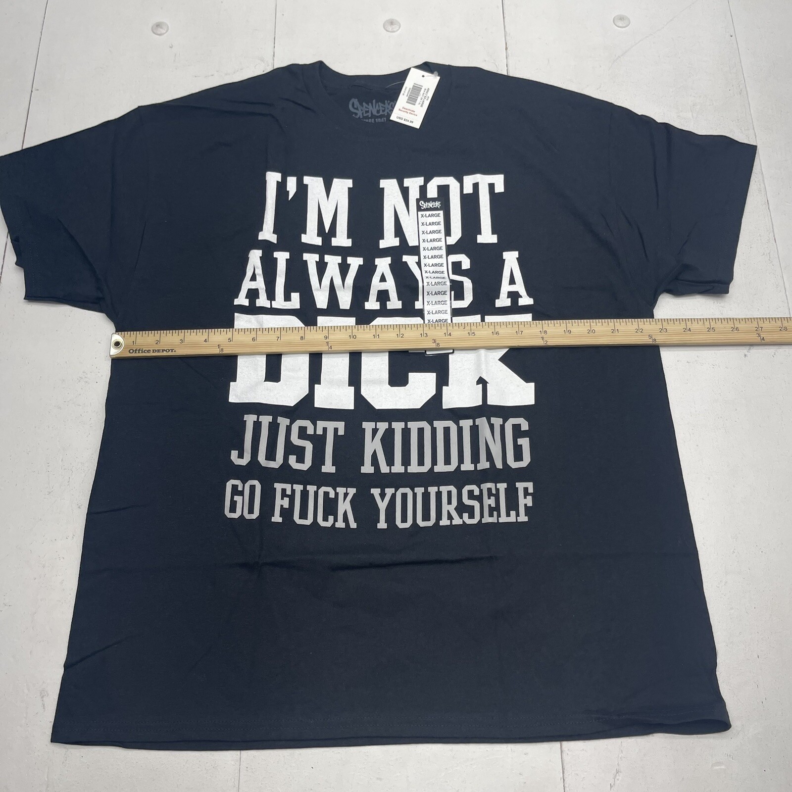 Spencer’s Not Always Black Graphic T Shirt Adults Size XL NEW gallery