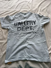 Gallery Dept. Men’s Light Blue Short Sleeve Crew Neck Graphic Logo T-Shirt M
