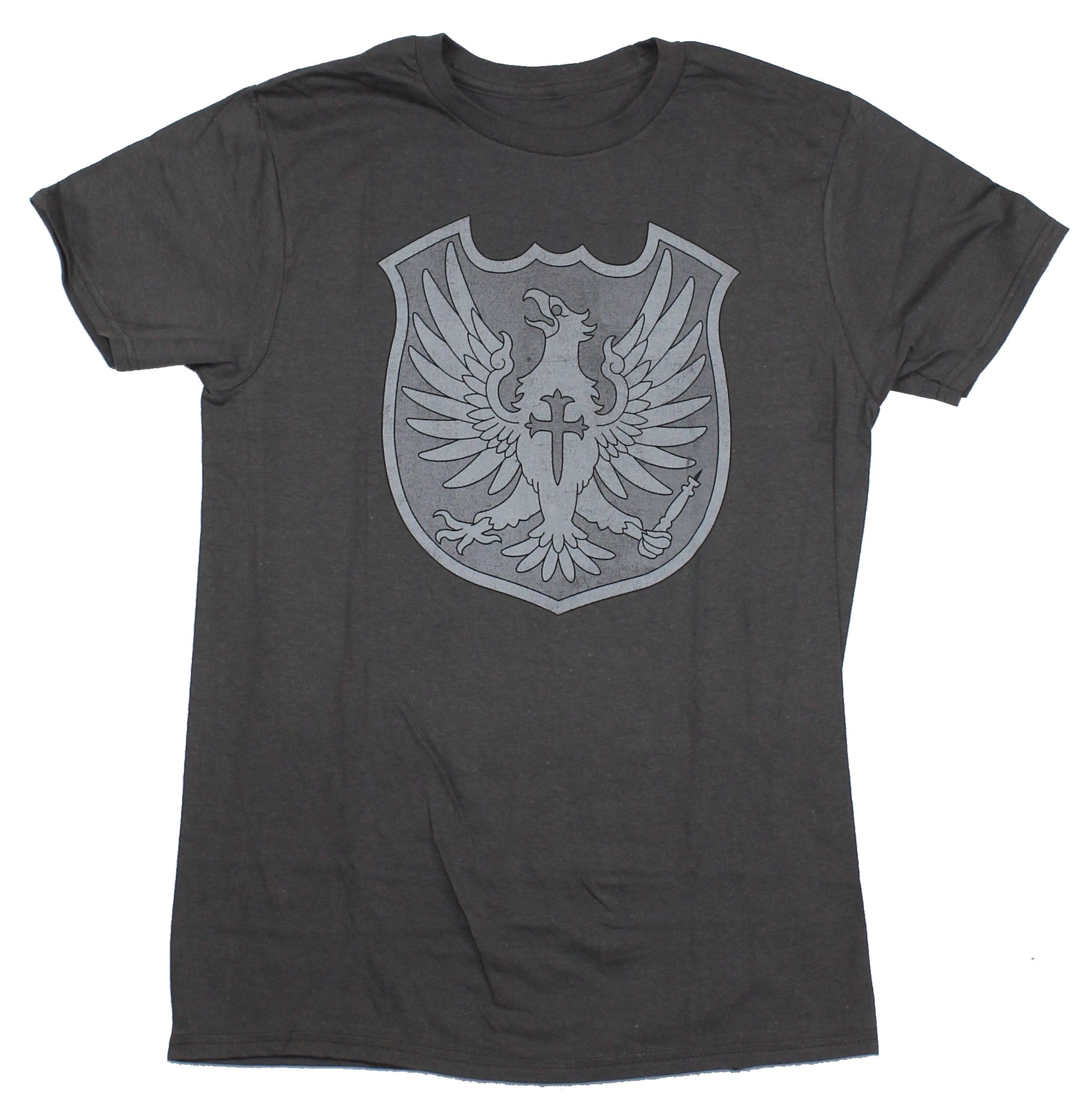 Black Clover Mens T-Shirt – Silver Eagle Squad Crest of The Magic Knights