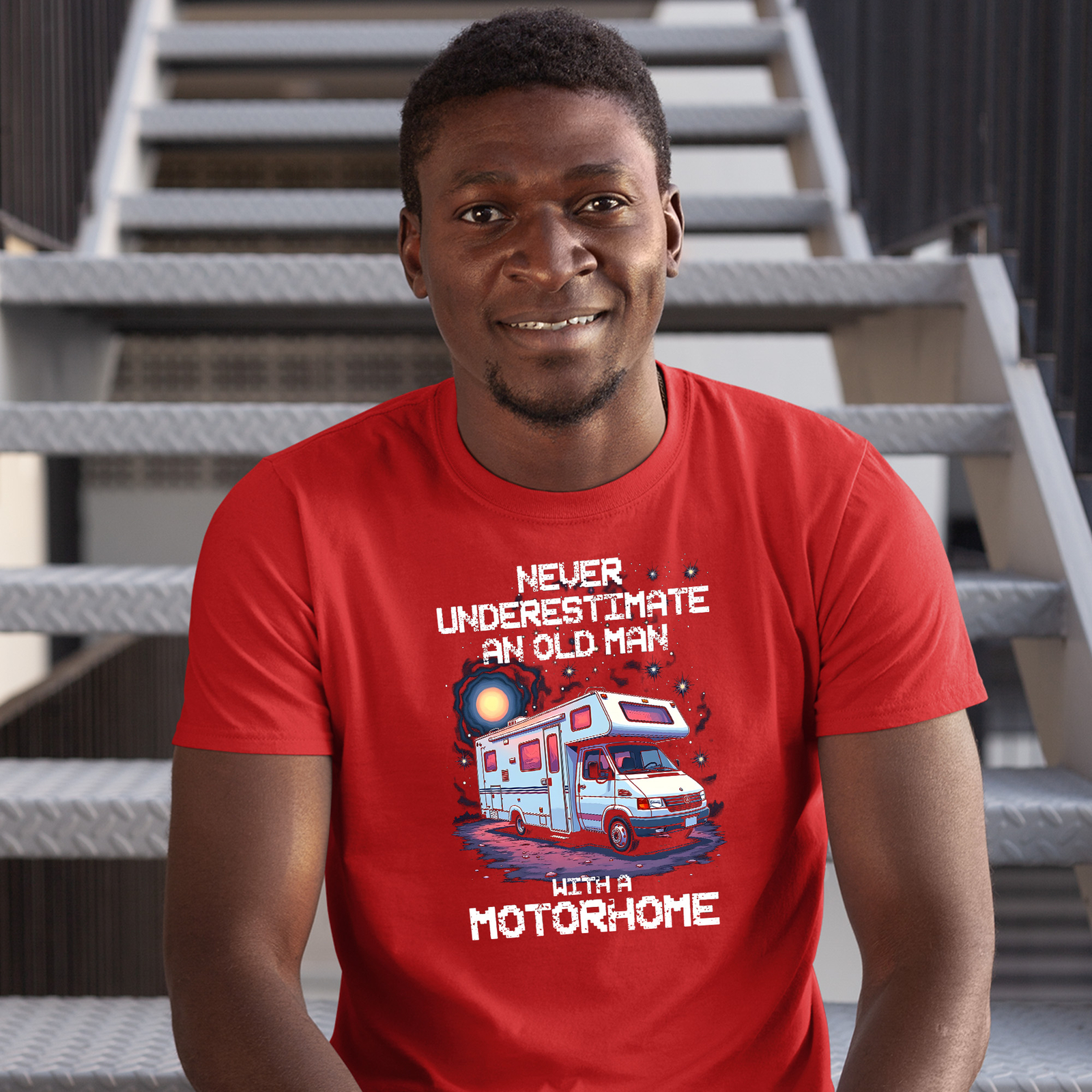 Humorous Old Man Motorhome T Shirt Funny Motorhomer Gift For Dad Grandad Him gallery