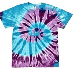 PEACHES – Short Sleeve Reactive Dyed Tee, Brand New Custom Tie Dye T-shirts