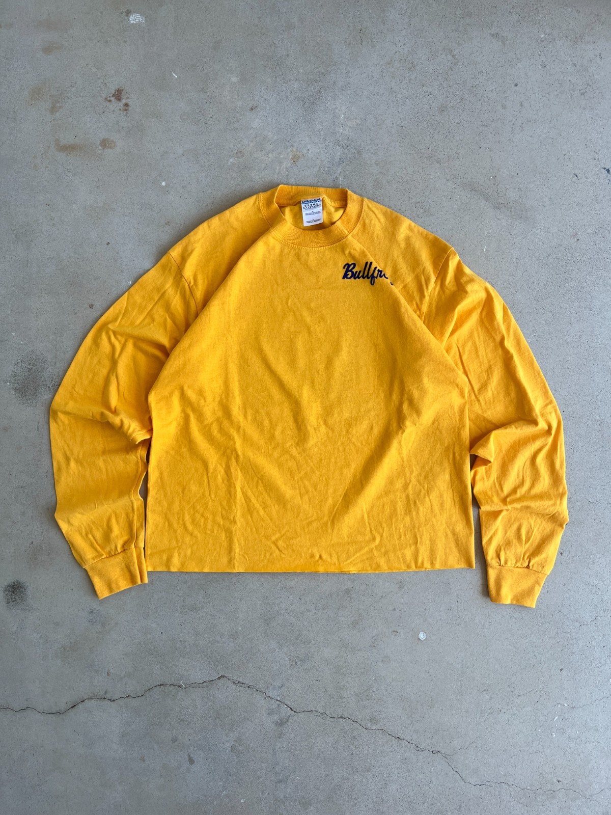 Vintage Yellow Gildan "Bullfrog's" Long Sleeve Tee - L gallery