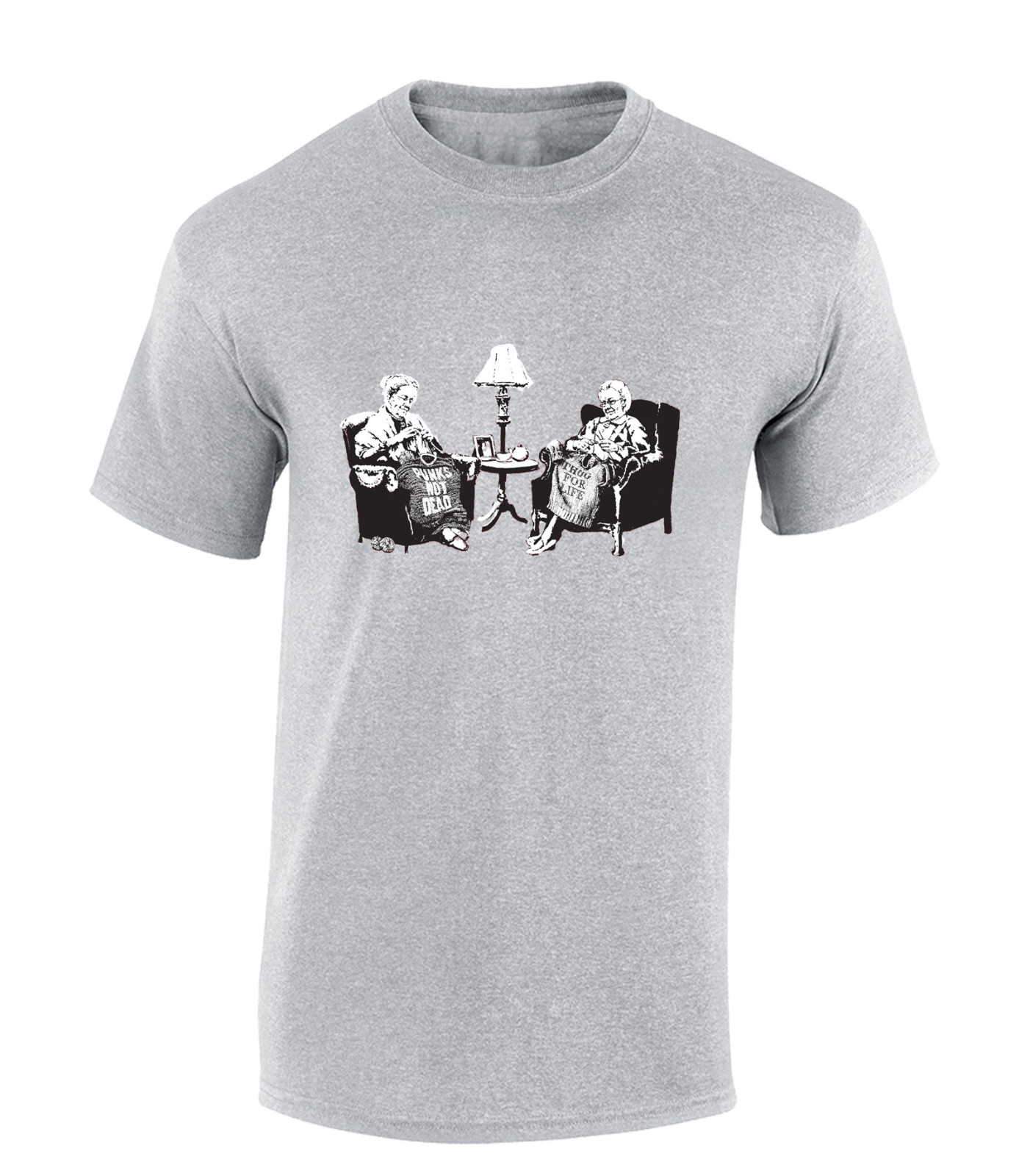 PUNK GRANNY BANKSY MENS T SHIRT MUSIC CLASSIC 80'S 90S RETRO DJ FUNNY TOP gallery