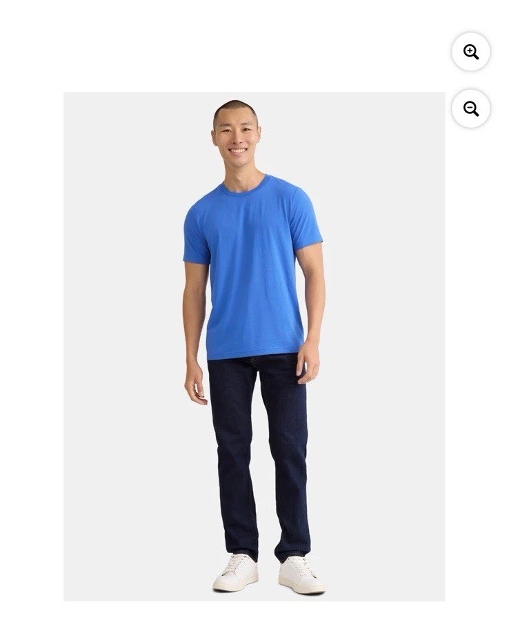 George Men's Royal Blue Crewneck Short Sleeves T- Shirt gallery