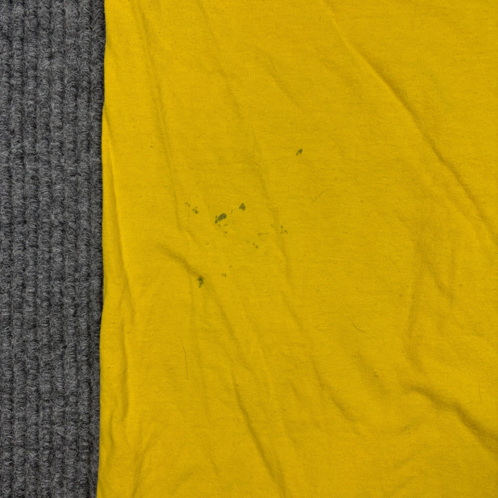 Vintage Slazenger Shirt Men's M Yellow Graphic Print Short Sleeve Cotton gallery