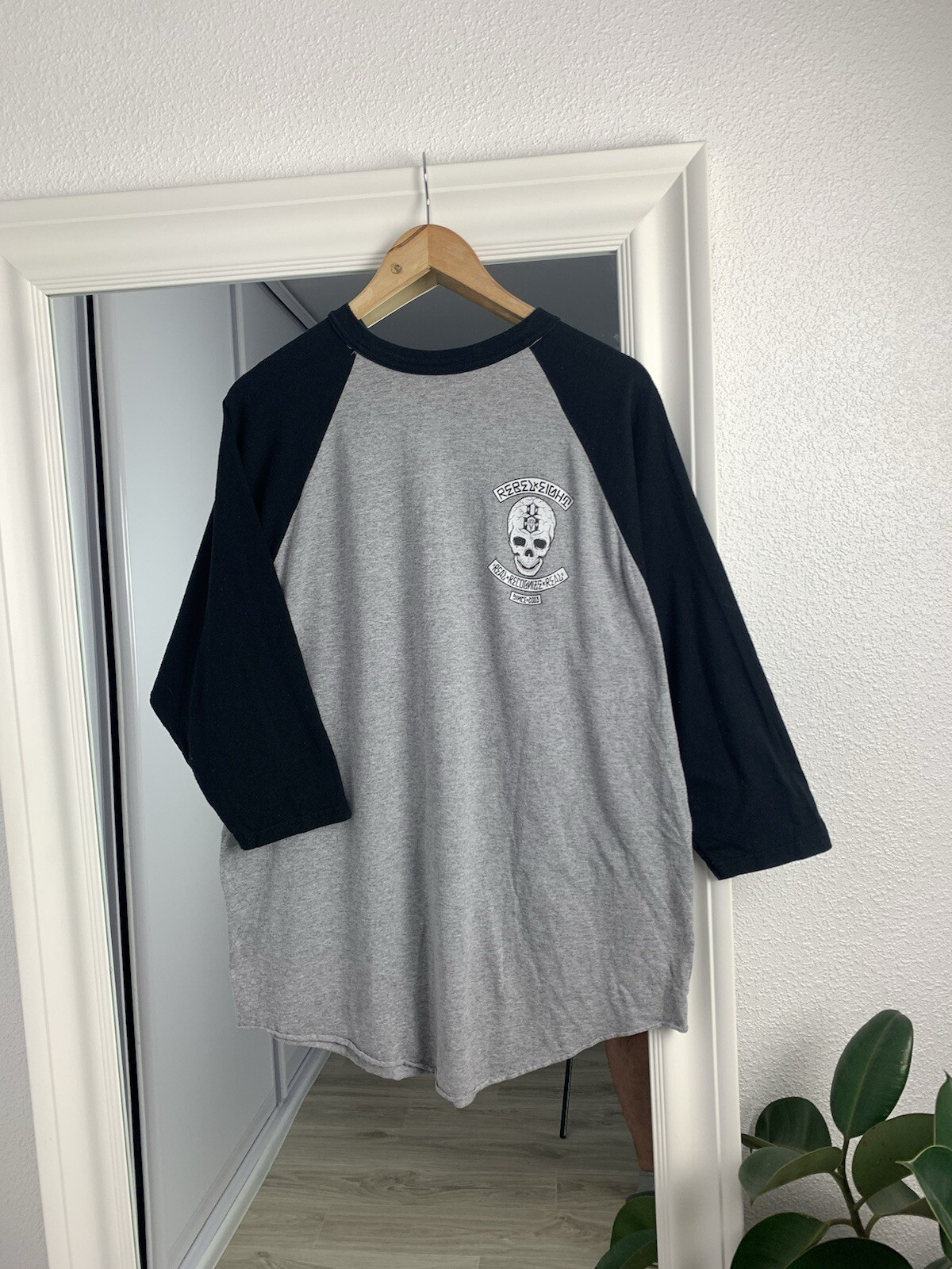 Vintage Rebel Eight Rebel 8 Long sleeve T-Shirt Tee Sculls gallery