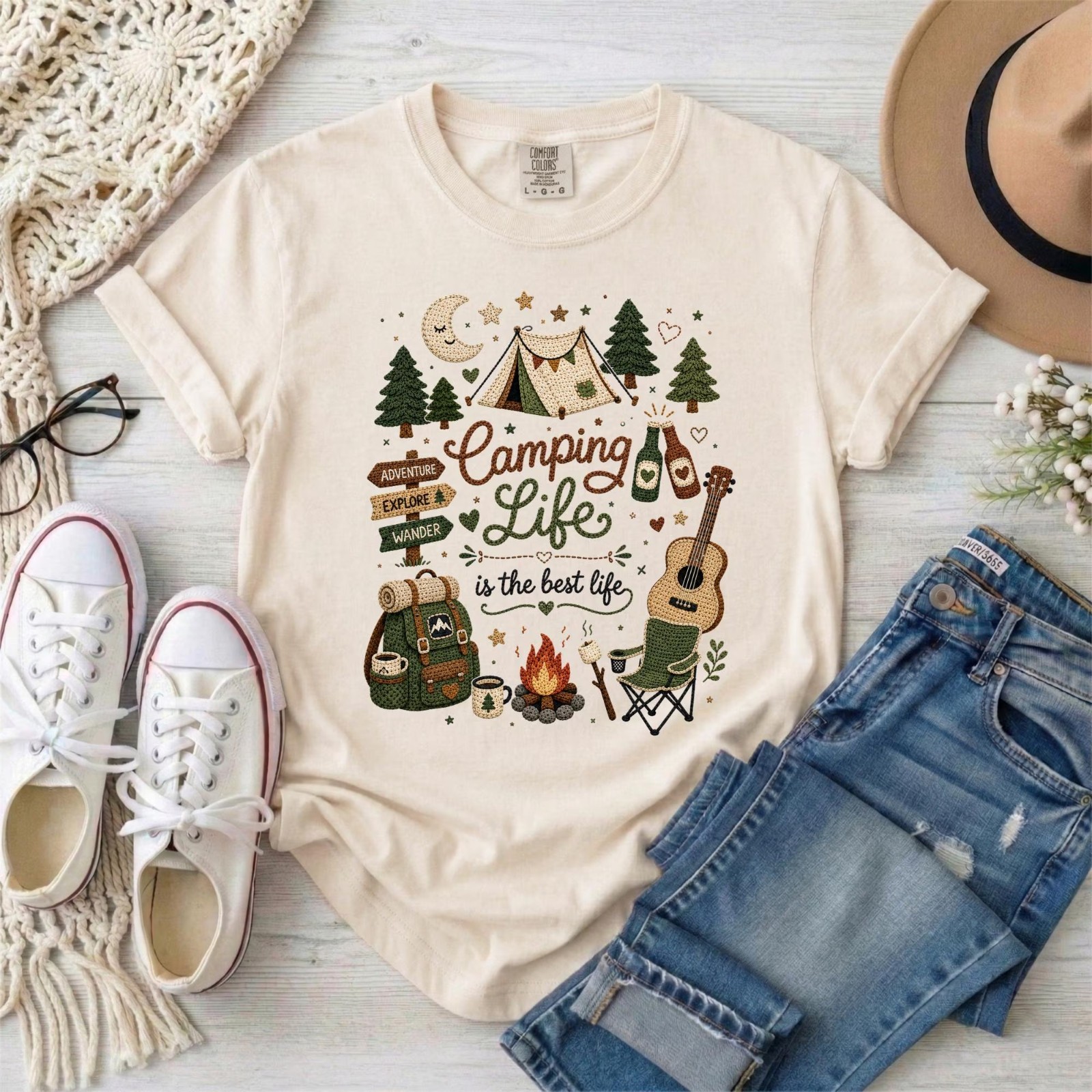 Outdoor Adventure Shirt Camping Life Shirt, Camping Shirt gallery