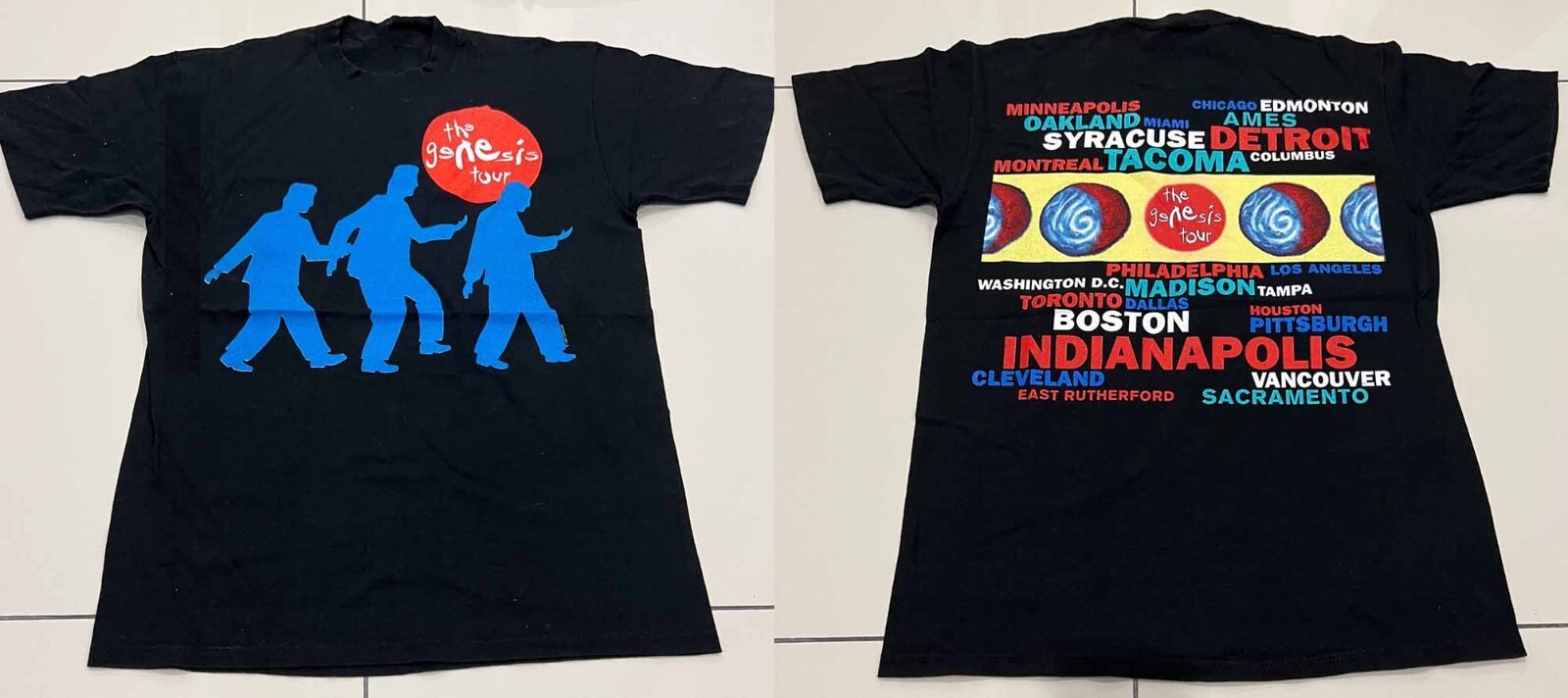 We Cant Dance Tour 2 sides Genesis Band Shirt Black Unisex S-5XL EM0704 gallery