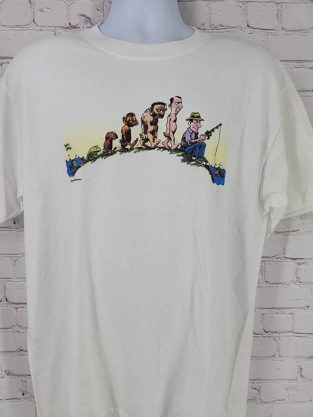 Got Fish T-shirt By Daryl Cagle Cartoonist Evo-T T-shirt Men’s Size Large