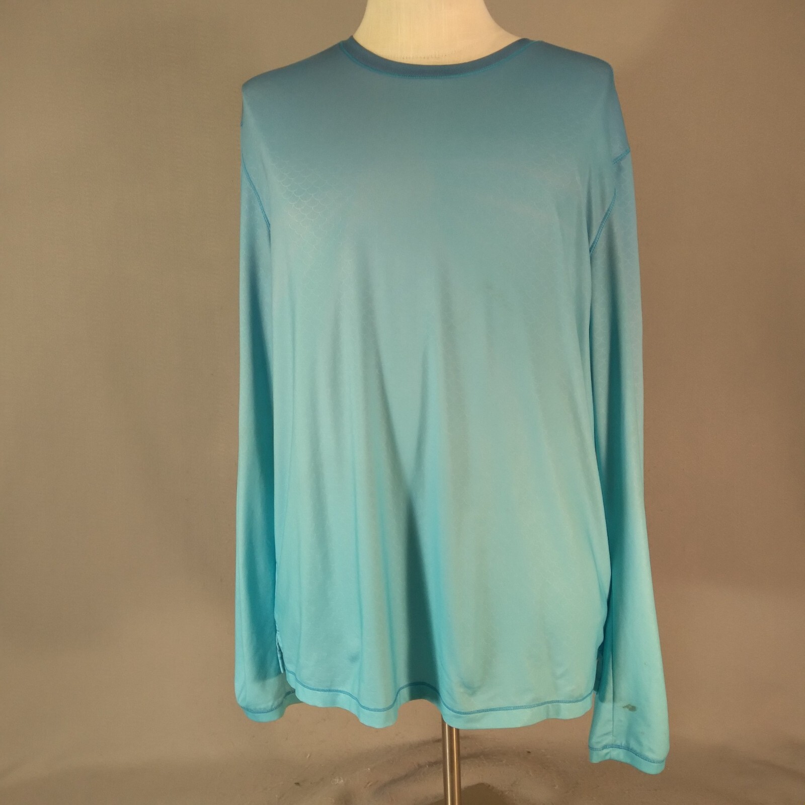 Reel Legends shirt men’s medium blue long sleeve Dri-Fit UV outdoor