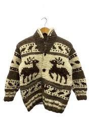 Other Brands Knit Sweater (Thick) — Wool BRW All-Over Pattern
