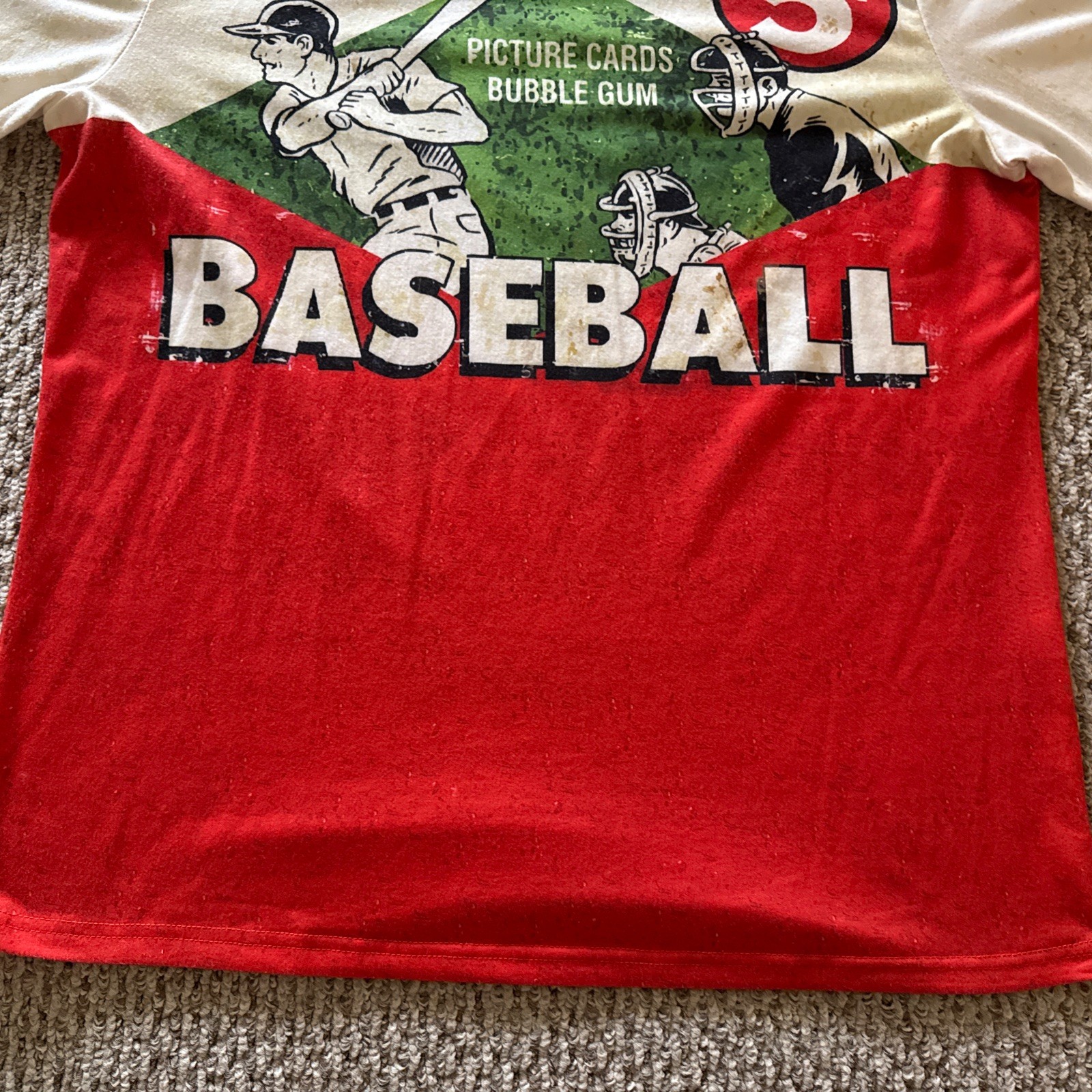 Topps Baseball Nostalgia Shirt - Mens XL RARE T SHIRT 100% Polyester gallery