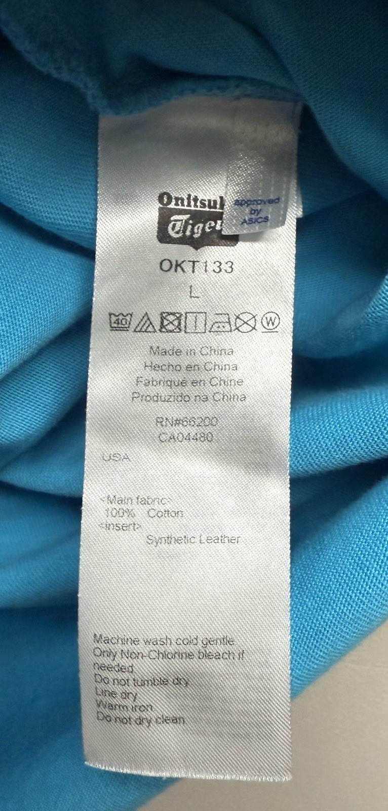 Onitsuka Tiger Japan Men’s Short Sleeve Blue Pocket T-Shirt Sz. L (Fits US M) gallery