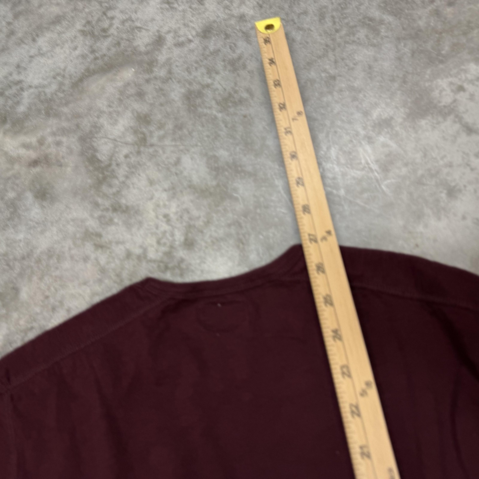 J.Crew Shirt Mens Medium Red Long Sleeve Solid Crewneck Casual Tee Fall Winter gallery