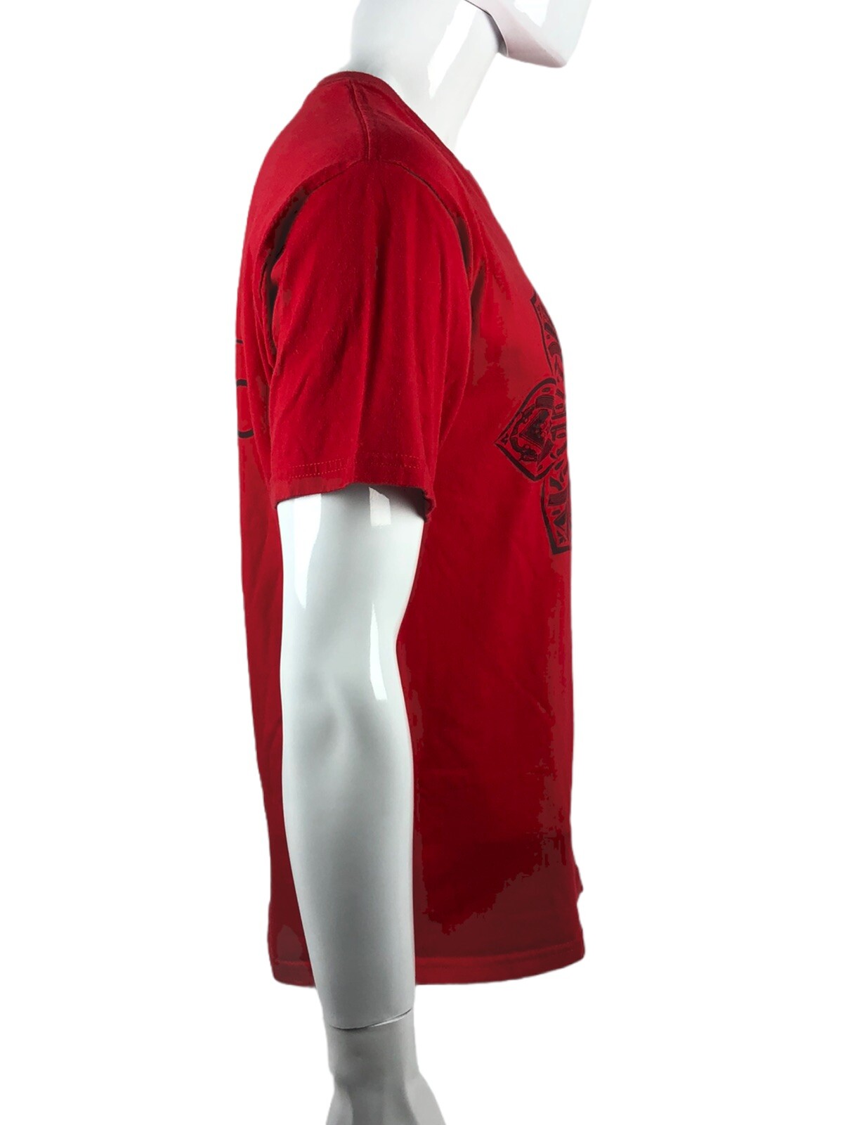 OBEY Mens Medium Shirt Red Crew Neck Stop The Violence Made In Mexico Cotton gallery