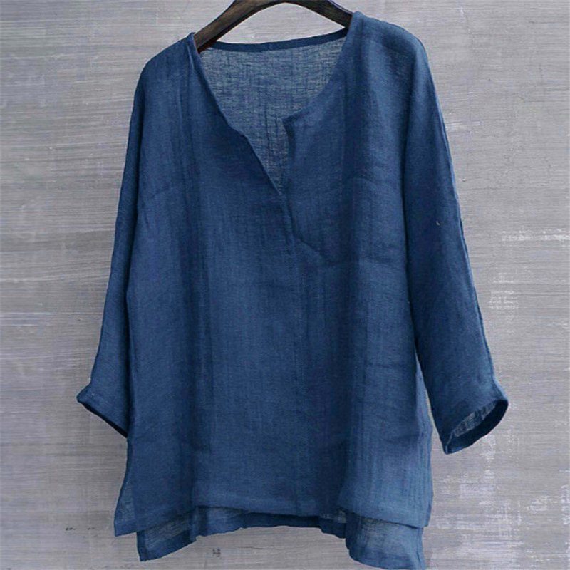 Mens Shirts Blouse Linen Cotton Baggy Kaftan Trends Shirts Casual Tops gallery