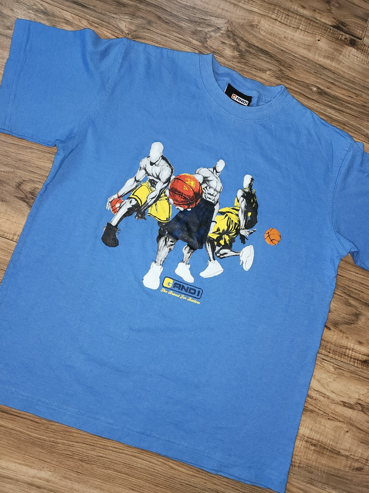 Men’s Medium / Kids XL- 14-16 Vintage And1 Baller T Shirt Tee Basketball gallery