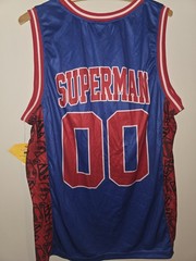 Superman DC Comics Basketball Jersey Superman Sleeveless Tank LARGE