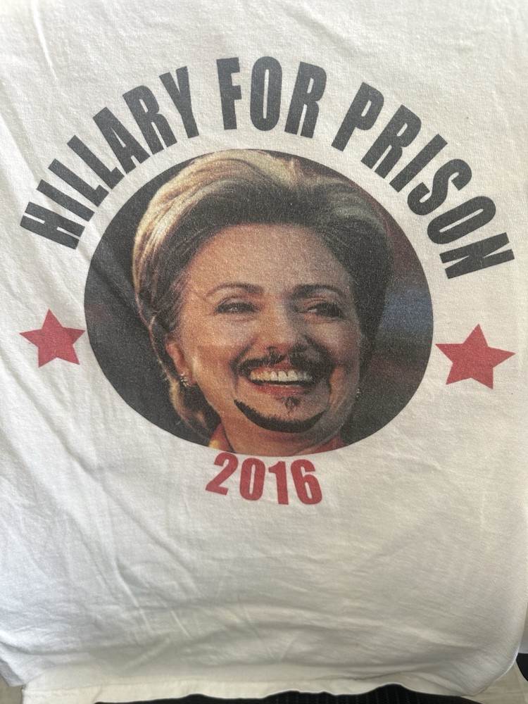 Original Mint Hillary Clinton For PRISON T-Shirt 2016 – Sm