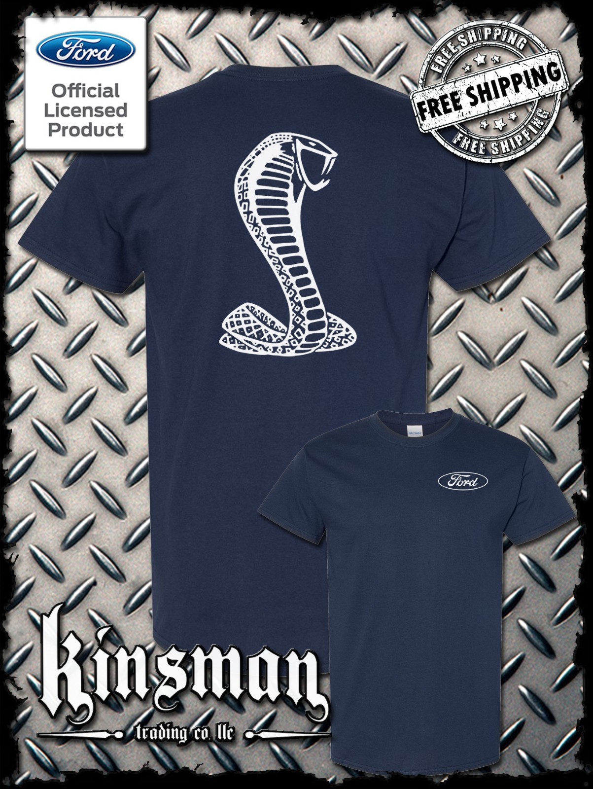 Licensed Ford / Shelby Cobra Logo T-Shirt - Official Product Mustang GT500 gallery