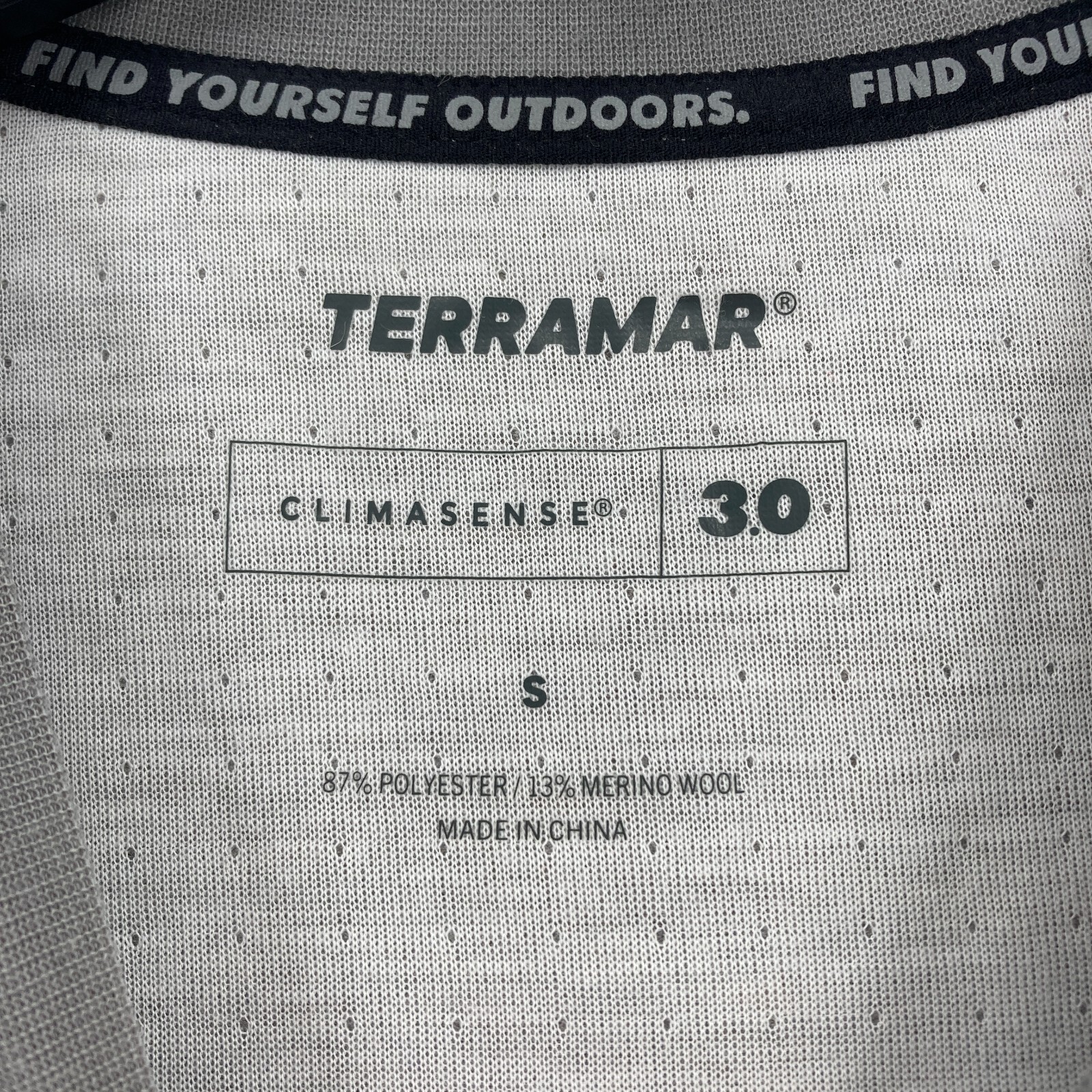 Terramar Heavyweight Merino Wool Thermal Crew Shirt Mens Small Gray Hiking Camp gallery