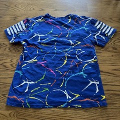 Switch Remarkable Men’s Large Shirt Blue Razor Slash Zipper Streetwear Graffiti