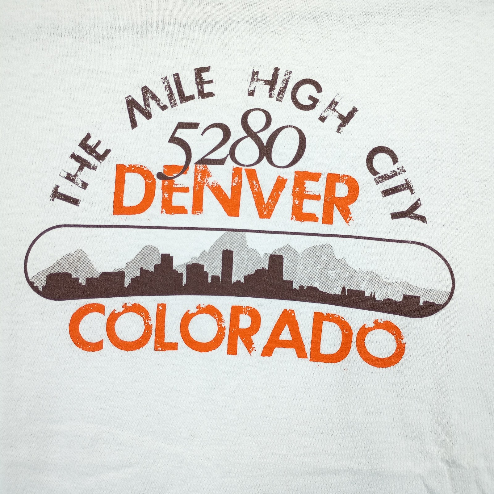 Vintage Denver Colorado Shirt XL The Mile High City 5280 Skyline Logo Souvenir gallery